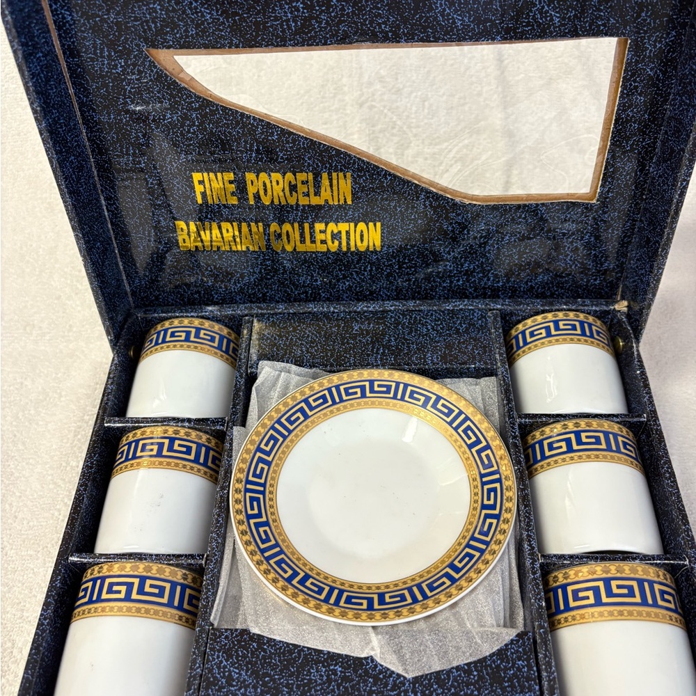 Six Piece Porcelain Coffee Set